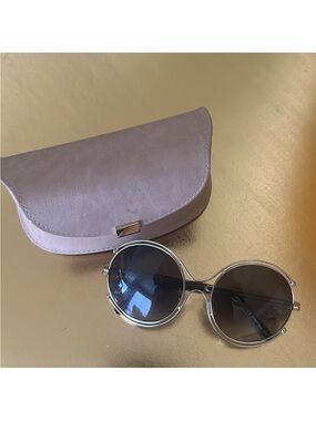 CHLOE GOLD SUNGLASSES